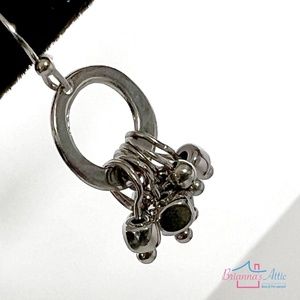 Vintage silver chandelier hook earrings